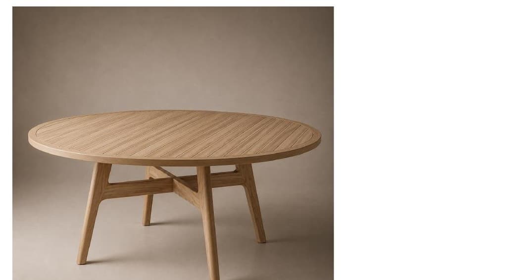 Mesa de comedor Eva con cubierta en madera lacada blanca, fabricada a medida